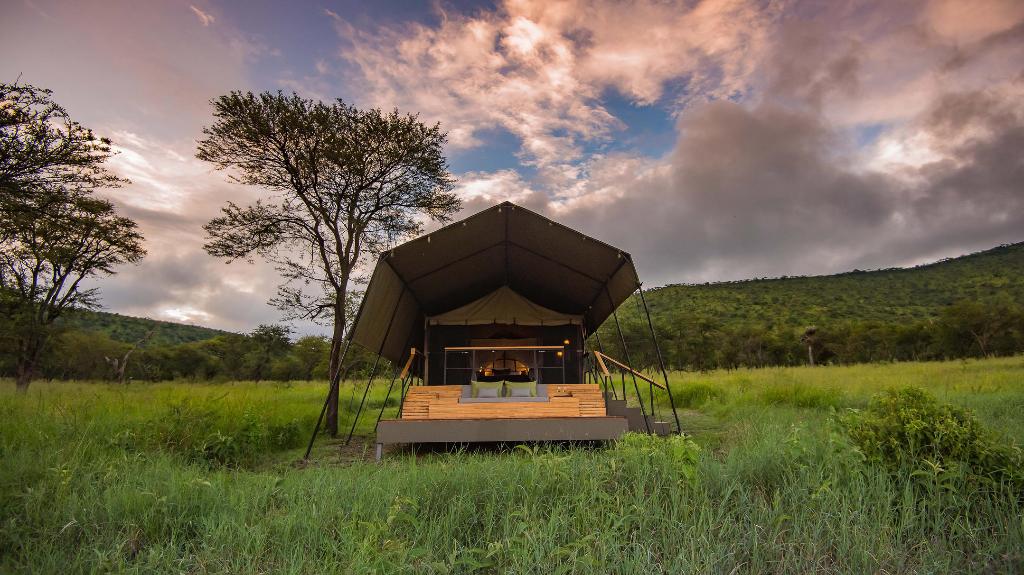 Zelt im Dunia Camp, Serengeti, Tansania