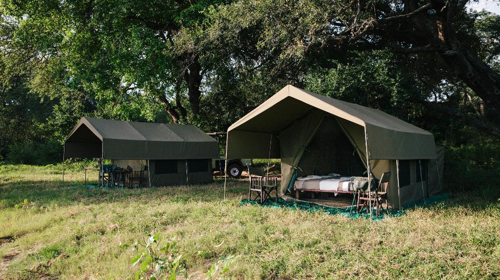 Zelte im Chilo Gorge Tented Camp, Gonarezhou Nationalpark, Simbabwe