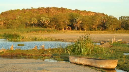 Blick von der Kisima Ngeda Lodge in Tansania | Abendsonne Afrika