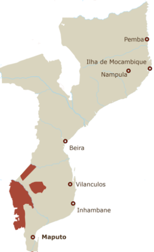 Mosambik Karte
