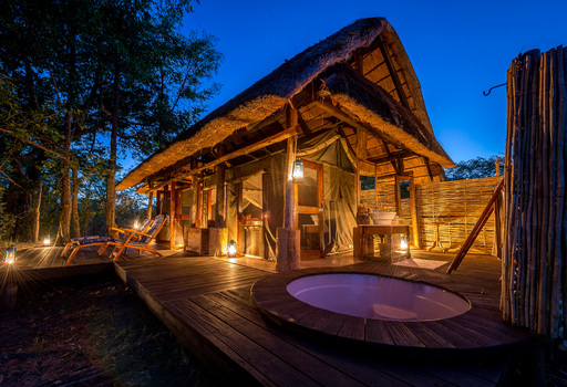 Zungulila Bushcamp | Abendsonne Afrika