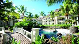 Anlage des LUX Belle Mare Resorts auf Mauritius | Abendsonne Afrika