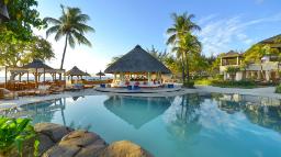 Aqua Bar im Hilton Mauritius Resort &amp; Spa auf Mauritius | Abendsonne Afrika