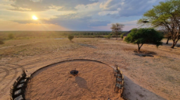 Ausblick vom The Dune in Botswana | Abendsonne Afrika