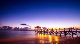 Sonnenuntergang beim Shanti Maurice Resort & Spa, Mauritius | Abendsonne Afrika