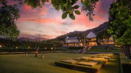 Blick aufs LEEU Estates in Südafrika | Abendsonne Afrika