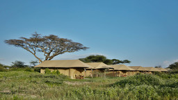Zelte des Kenzan Luxury Mobile Camps in Tansania | Abendsonne Afrika