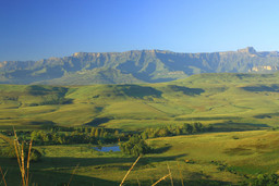Landschaft bei der Montusi Mountain Lodge in Südafrika | Abendsonne Afrika